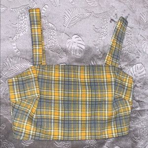 Plaid crop top